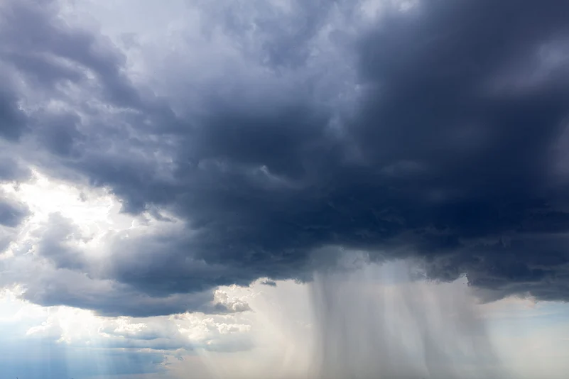 A cloudburst is a sudden occurrence of very heavy rainfall that is usually local in nature and of a brief duration