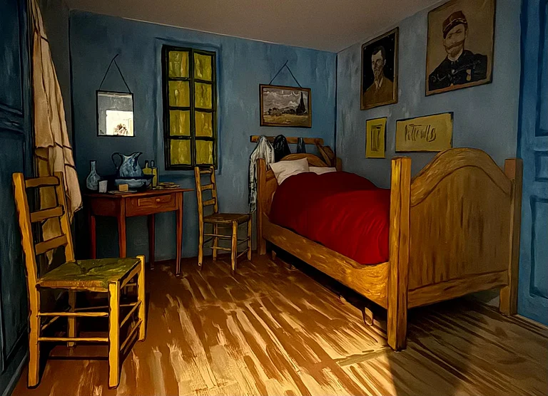 The replica of Van Gogh's 'Room in Arles' - @francoislassere/Instagram