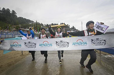 Arunachal Pradesh tourism board : Participants at the the third edition of the National Adventure Racing Championship