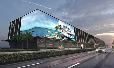 Marketing Maverick/X : A digital rendering of the newly built Mumbai International Cruise Terminal (MICT)