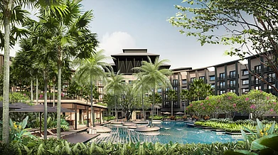 Resorts World Sentosa (圣淘沙名胜世界) : The Laurus, a Luxury Collection Resort, is a five-storey 183-all-suite luxury hotel nestled at the edge of a lush tropical forest next to Resorts World Sentosa