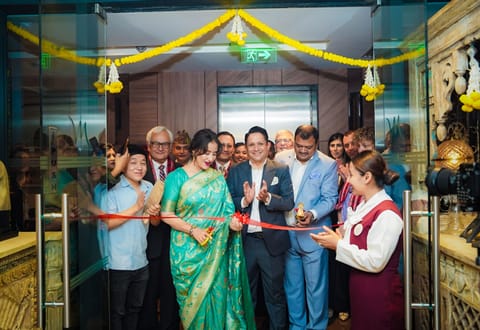 Actor Manisha Koirala at the launch of 'Zaiqa'