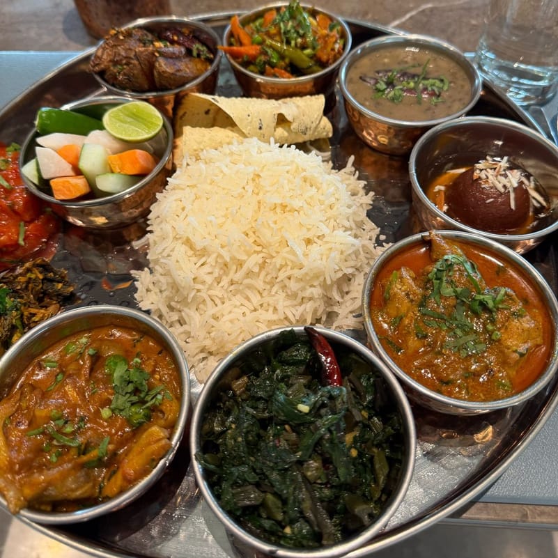 Thakali, the traditional Nepalese thali
