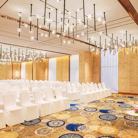 From an intimate gathering to a grand celebration, hotel's ballroom sets the stage for unforgettable moments