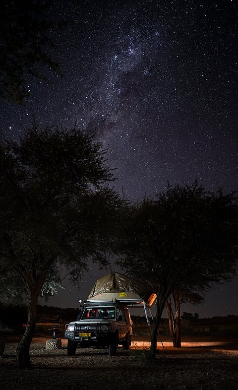 A safari jeep at night (for representational prupose only)