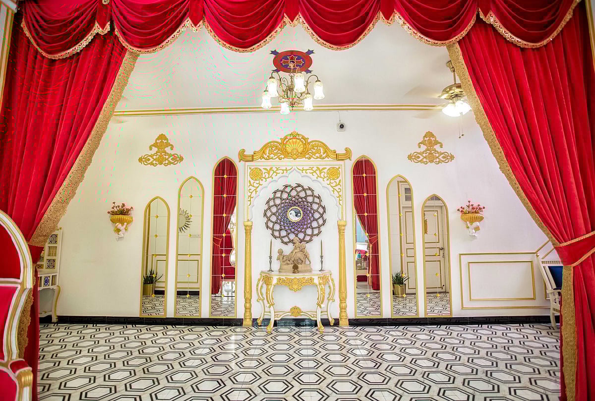 The interiors of this Jaipur-based hotel reflect a rich, Indo-European blend of artistry. 