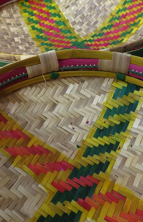 The circular form and aesthetics of the Ranidongri basket is unique to the area