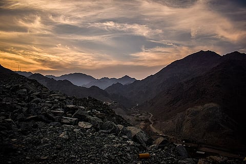 Al Hajar mountains in Sharjah
