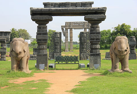 Warangal Fort, one of the stops for Miss World contestants, was once the capital city of the Kakatiya dynasty