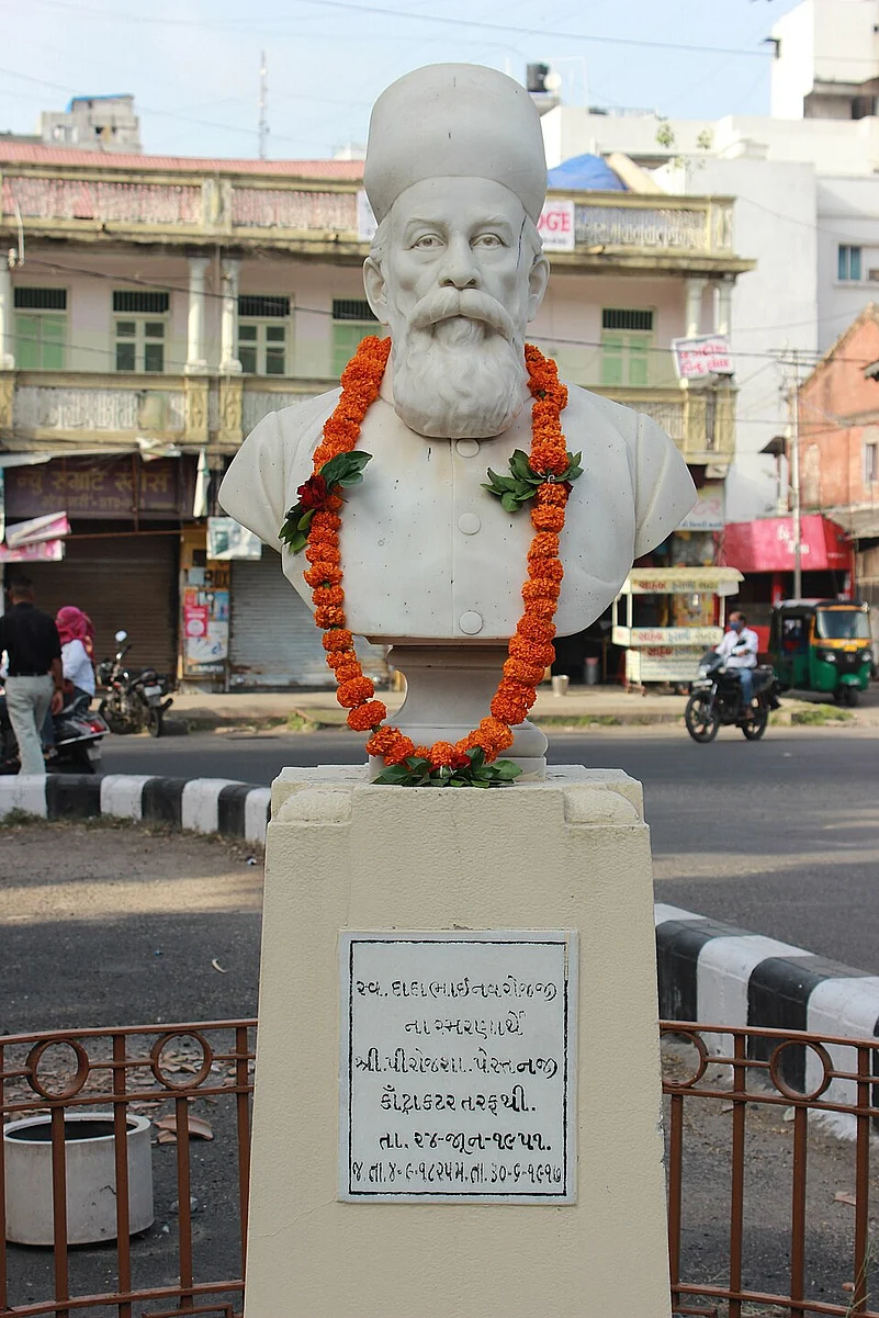 A bust of Dadabhai Naoroji at Vadodara