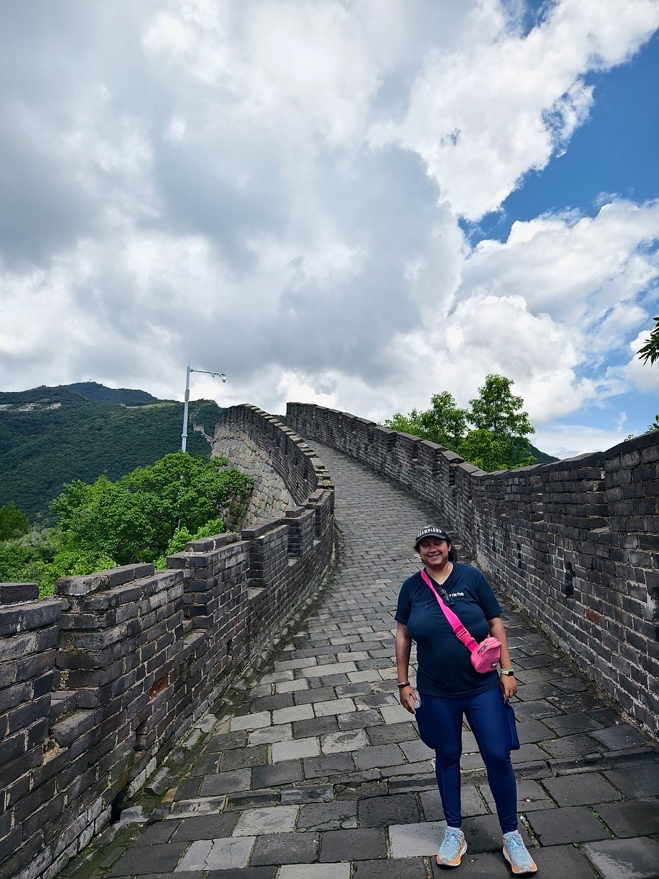 Hiking up a more scenic part of the Great Wall in China - Mutianyu - Juhi Pikale
