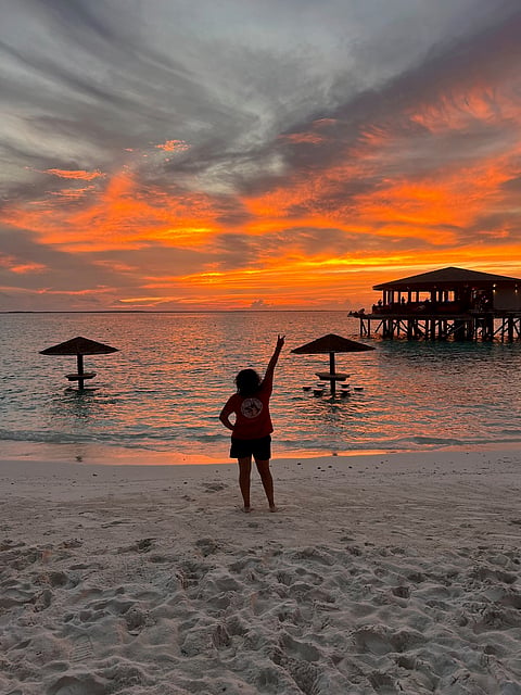 Sunsets in Maldives were a liberating moment for Juhi Pikale
