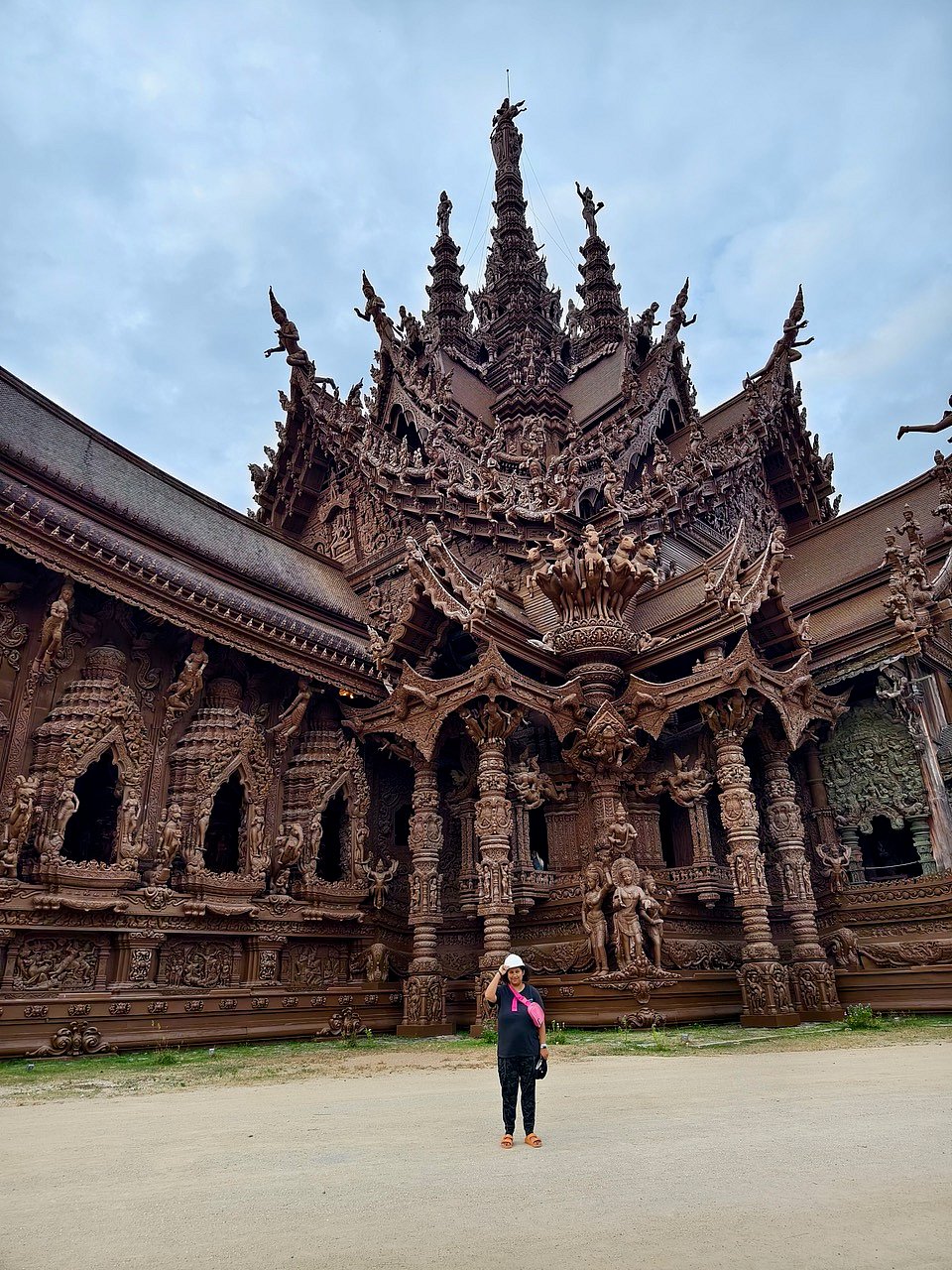 At The Sanctuary of Truth in Pattaya, Thailand