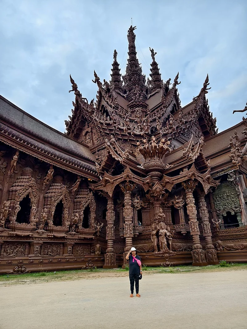 At The Sanctuary of Truth in Pattaya, Thailand
