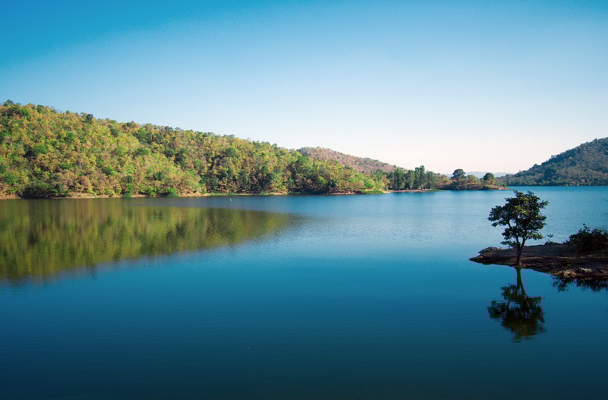 Apoorv Jani/Shutterstock : A view of the Polo Forest and Harnav River in Gujarat
