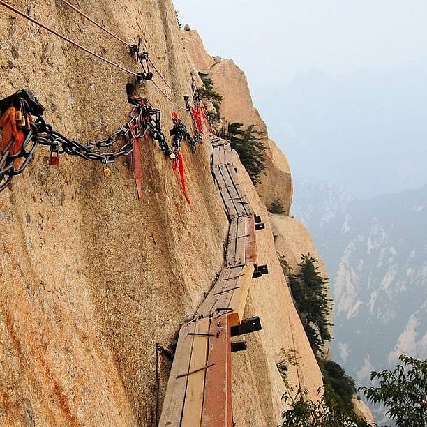 Mount Huashan Plank Walk, China