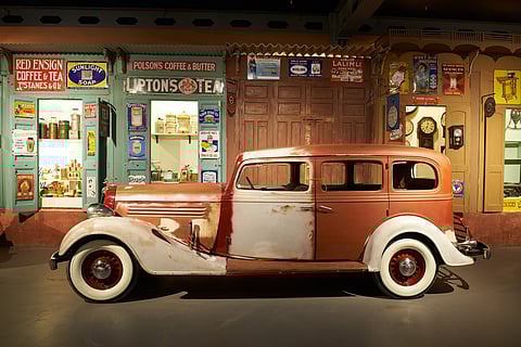 A Buick Limousine inside the museum