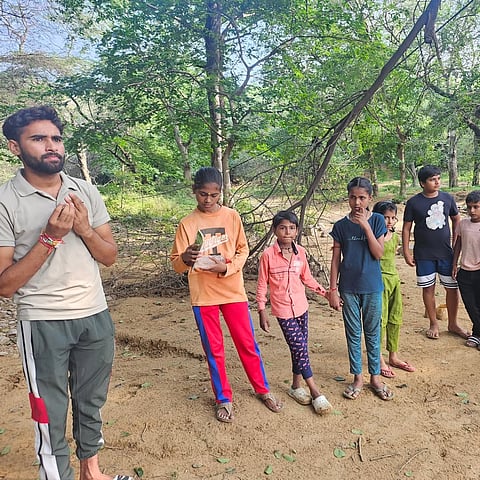 Mangar Eco Club members a session on butterflies 