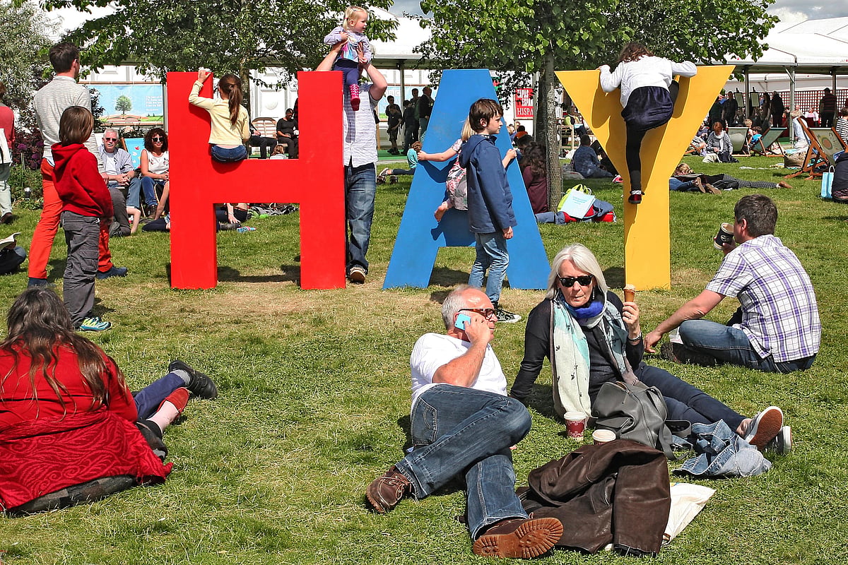 The Hay Festival attracts over 100,000 visitors every year
