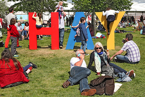 The Hay Festival attracts over 100,000 visitors every year