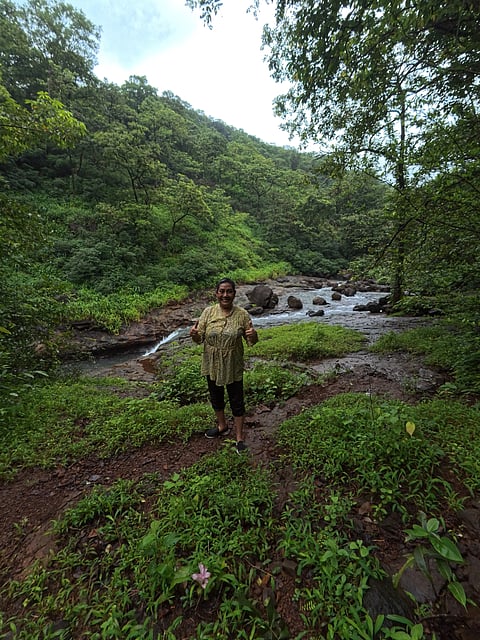 Mum, after a successful trek 