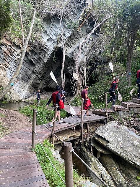 Travellers on a curated trip to Tsitsikamma National Park, South Africa