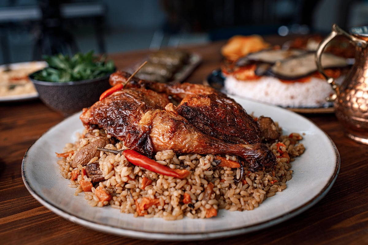 Kabsa is a mixed rice dish that originates from Saudi Arabia