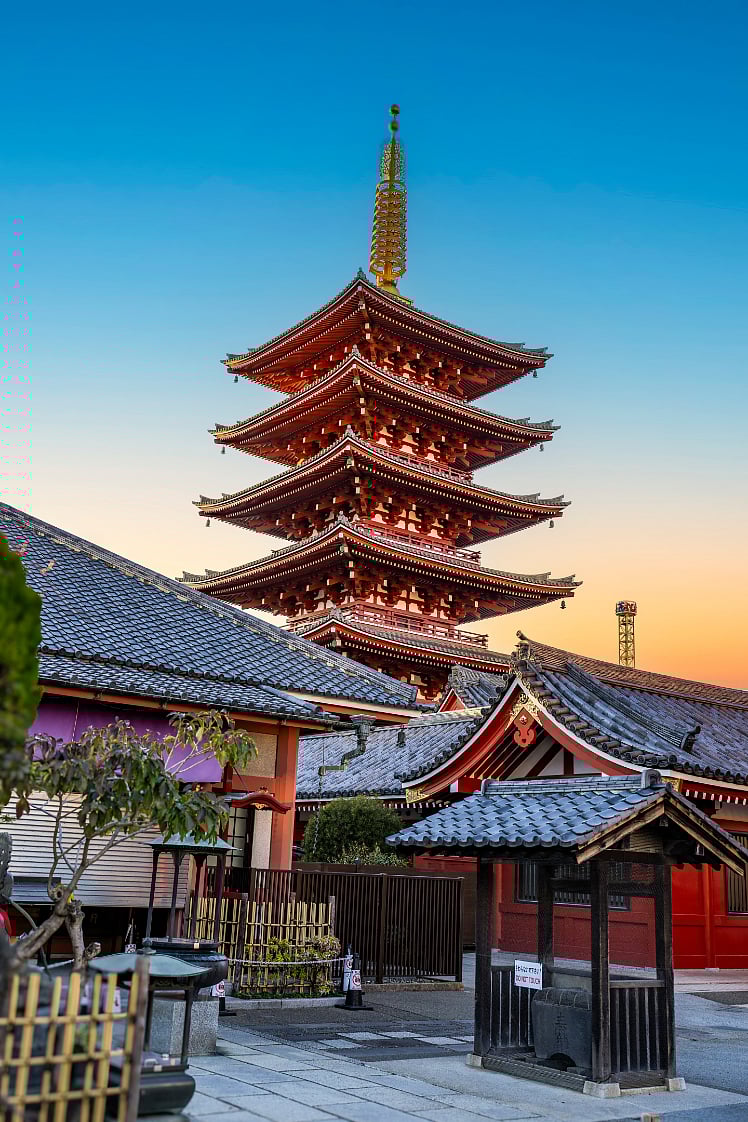 The Senso-Ji temple in Asakusa, Tokyo