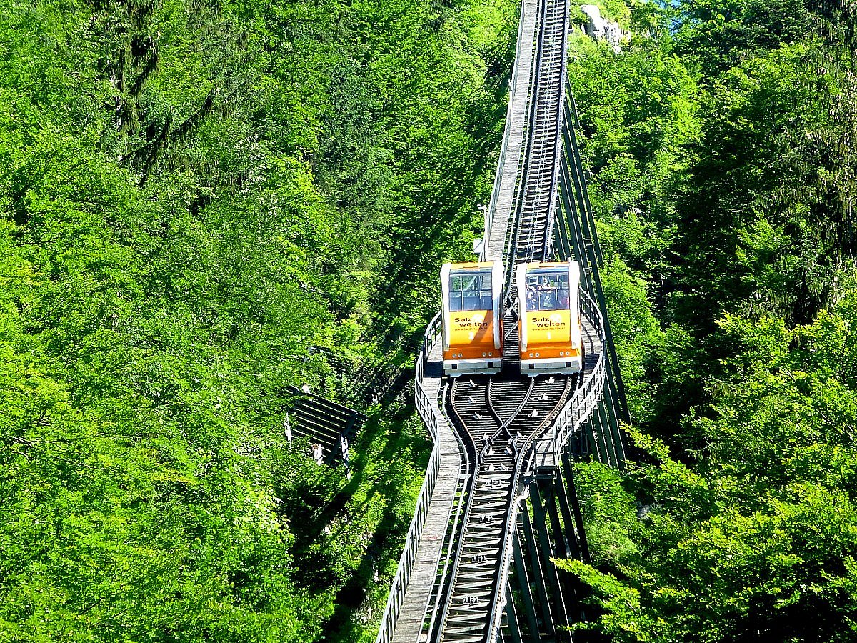 The Salzbergbahn funicular 
