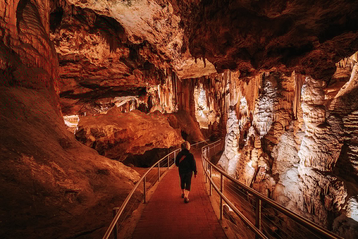 Discover eastern Americas largest and most popular caverns with cathedral-sized rooms filled with towering stone columns and crystal-clear pool