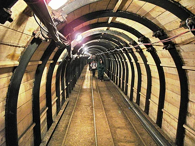 Andrew Bossi/Wiki Commons : The Hallstatt Salt Mine offers a unique underground experience, showcasing its ancient tunnels