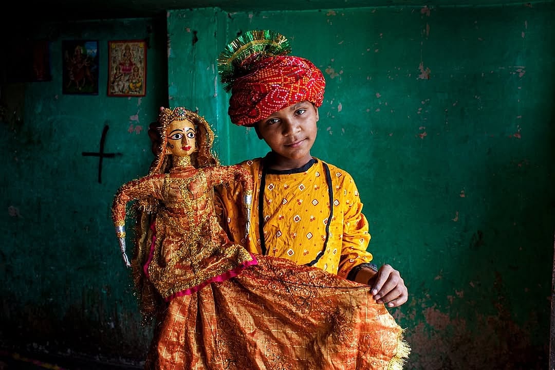 thephotosociety/instagram : A puppeteer from Kathputli Colony