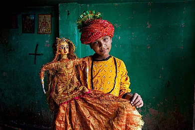 thephotosociety/instagram : A puppeteer from Kathputli Colony