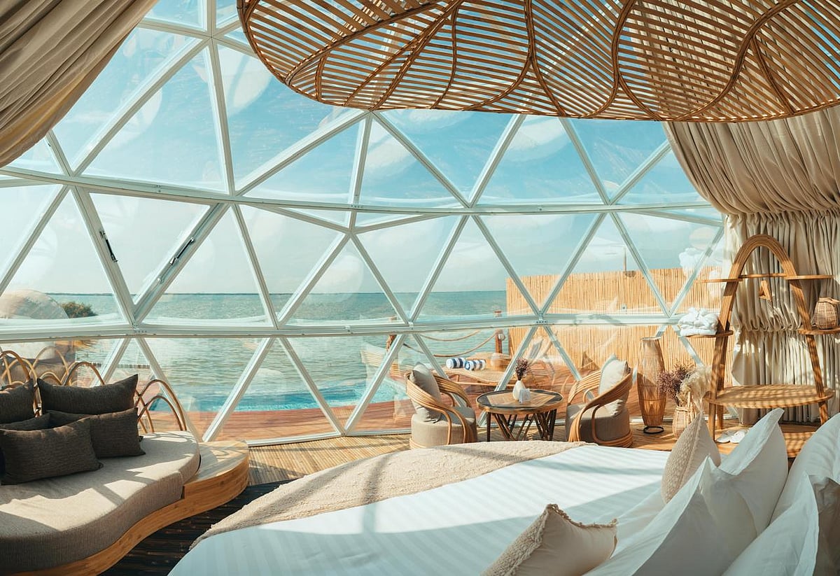 From inside LuxeGlamp retreat