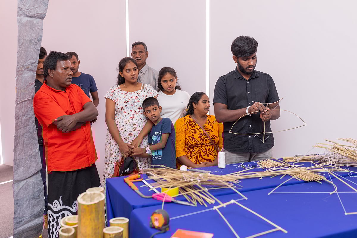 Twenty-two-year-old Kavishka Gayashantha has been making kites in Sri Lanka since childhood and is a fourth-generation kite maker. 