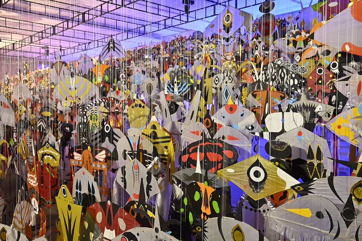 A kite exhibition in Sri Lanka 