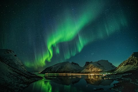 The Northern Lights are also known as the aurora borealis