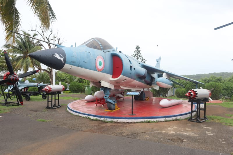 An exhibit at the Naval Aviation Museum, Goa