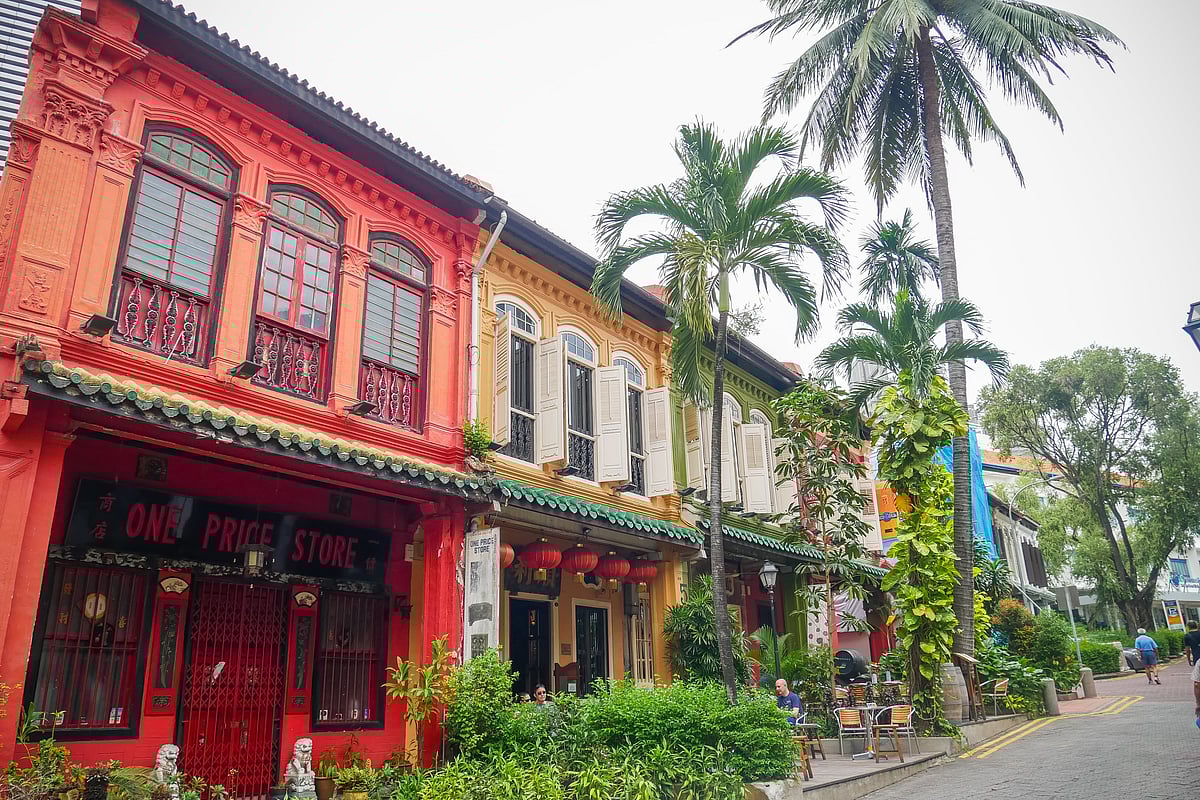 Emerald Hill is known for its beautifully restored Peranakan shophouses with intricate Chinese Baroque architecture