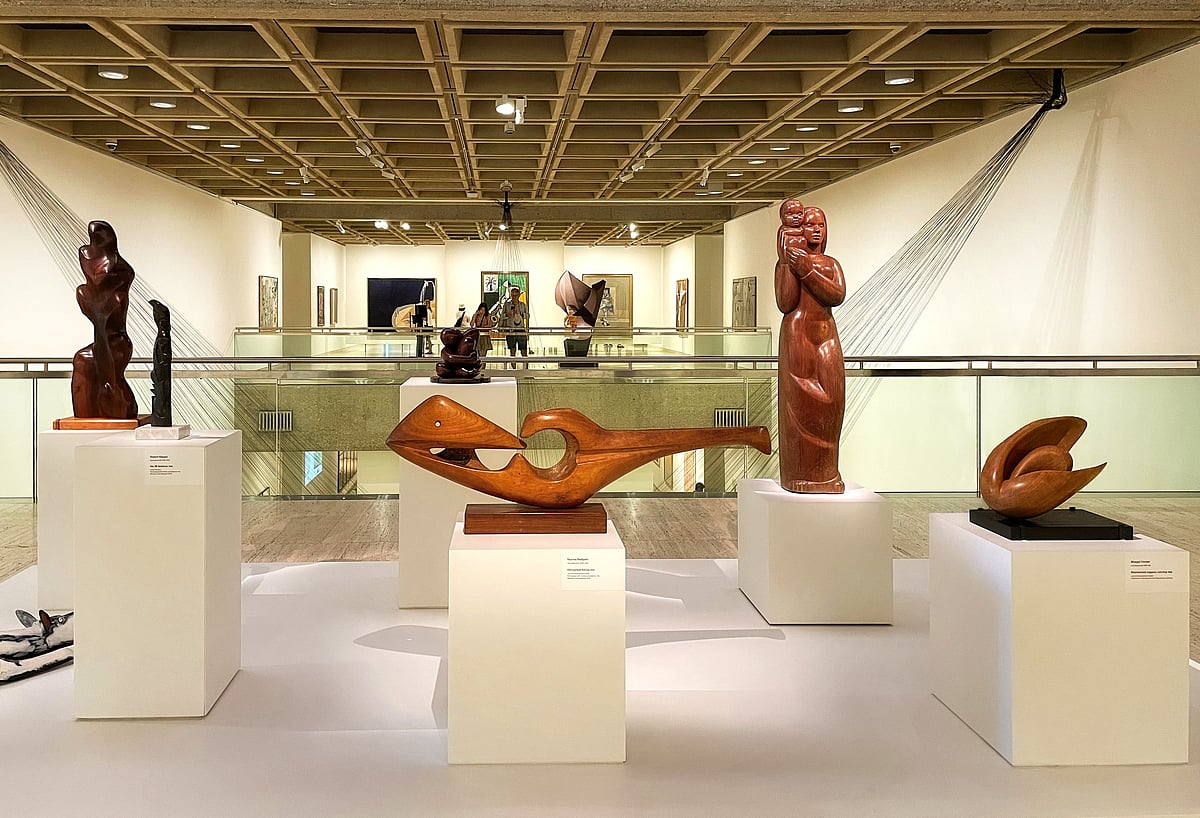 Objects on display at the Art Gallery of NSW in Sydney