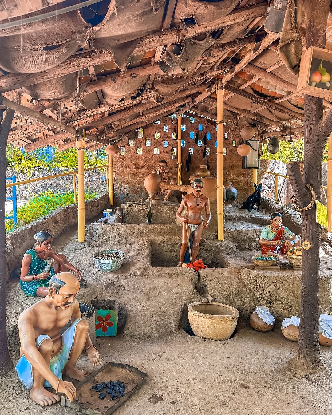 The museum exhibits showcase various aspects of Goan life