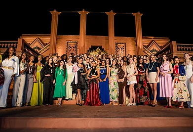missworld/Instagram : Miss World 2025 contestants at the Ramoji Film City in Hyderabad, Telangana