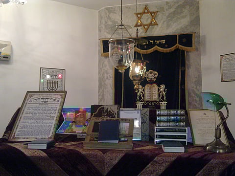 Inside the Judah Hyam Synagogue
