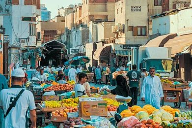 luftmolch/Shutterstock : The Bab Makkah souq has maze-like alleys lined with stalls