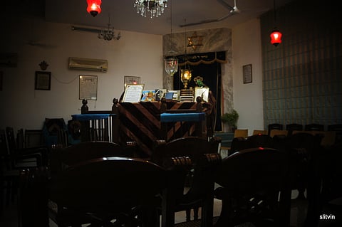 A view of the Judah Hyam Synagogue