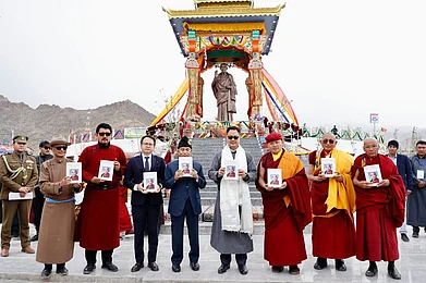 kiren.rijiju/instagram : From the unveiling ceremony of the statue
