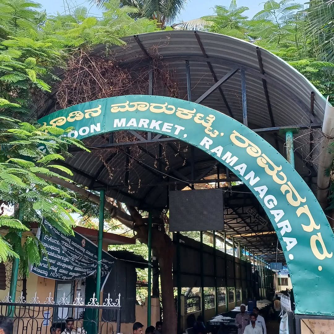 A view of Government Cocoon Market, Ramanagara