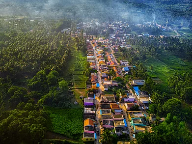 Wikimedia Commons : An aerial view of Ramanagara