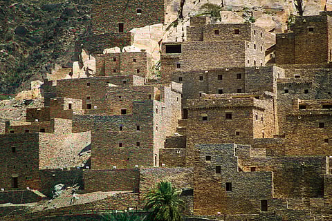 An architectural close-up of Dhee Ayn