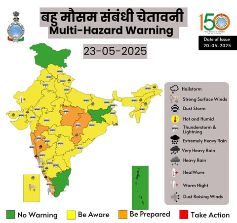 The primary function of the IMD's colour-coded weather alert system is to simplify complicated weather data into categories that are simple to comprehend